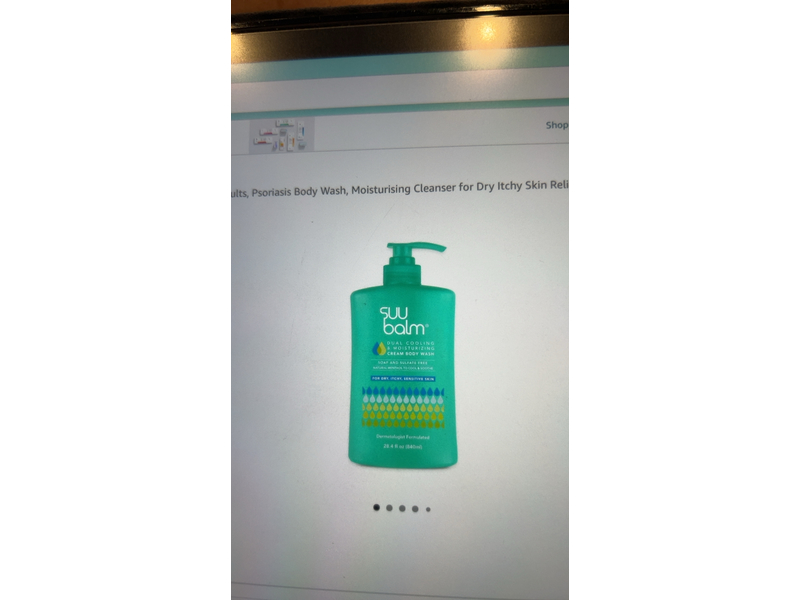 Suu balm Dual Cooling & Moisturizing Cream Body Wash, 28.4 fl oz/840 mL