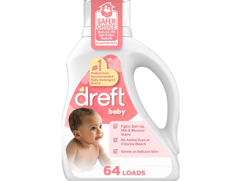 Dreft Baby Detergent, 64 Loads, 84 fl oz/2.48 L