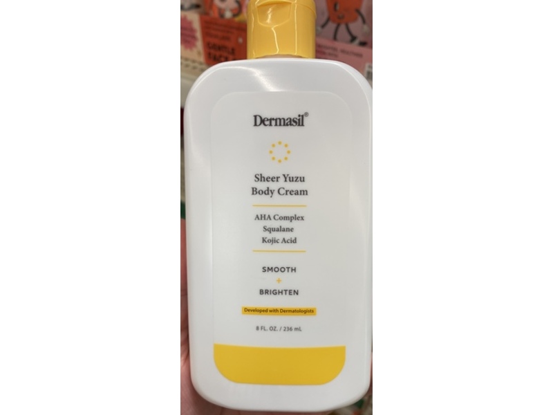 Dermasil Body Cream, AHA Complex, Squalene & Kojic Acid, 8 fl oz/236 mL