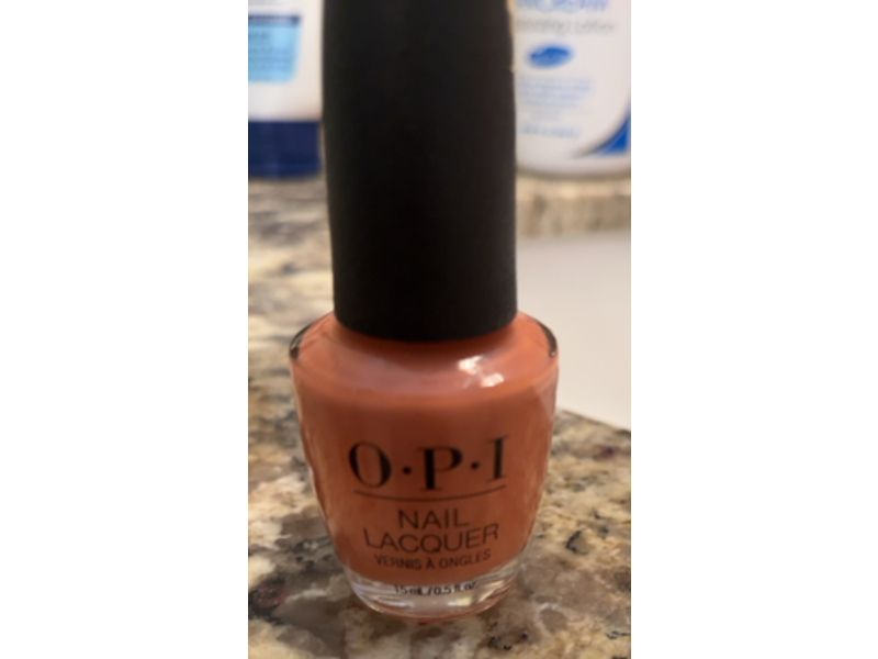 OPI Nail Polish Lacquer, Freedom OF Peach, 0.5 fl oz/15 mL