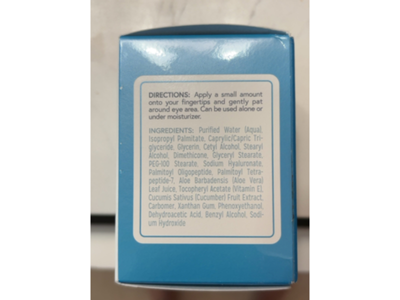 Vital Beauty Cooling Eye Gel, Hyaluronic Acid & Cucumber, 1 fl oz