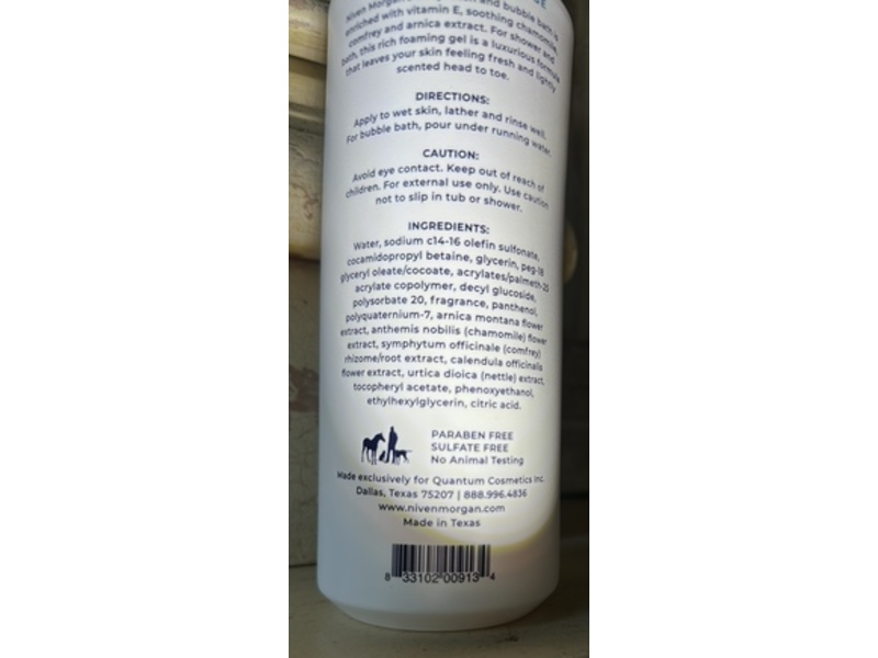 Niven Morgan Jean Baptiste 1717 Body Wash, 16 fl oz/473 mL