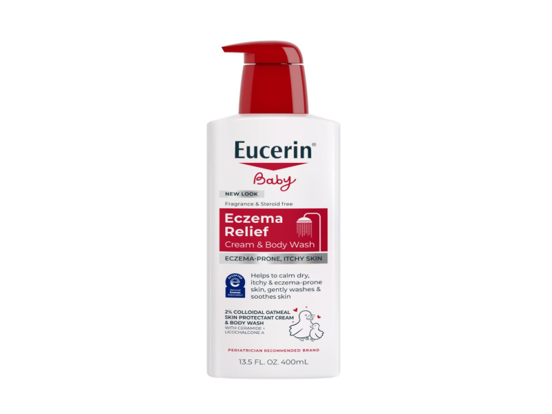 Eucerin Baby Eczema Relief Cream Body Wash, 13.5 fl oz/400 mL