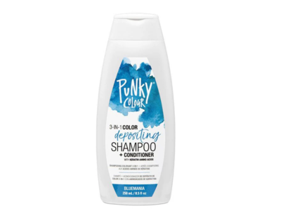 Punky 3 In 1 Depositing Shampoo + Conditioner, Bluemania, 8.5 fl oz/250 mL