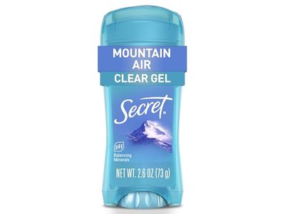 Secret Fresh Clear Gel Antiperspirant Deodorant, Mountain Air, 2.6 oz/73 g