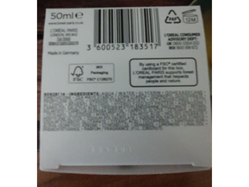 L'Oreal Paris Anti-Wrinkle Intensive Day Cream, 50 mL