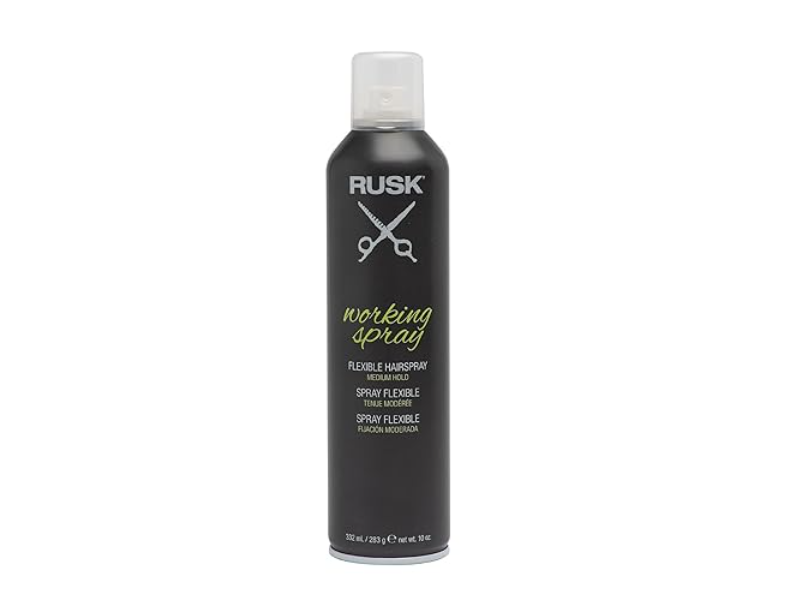 Rusk Working Flexible Hairspray, Medium Hold, 10 oz/283 g
