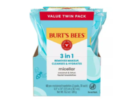 Burt's Bees 3 In 1 Micellar Facial Towelettes, Coconut & Lotus, 10.2 oz/289 g, 60 Count - thumbnail 1