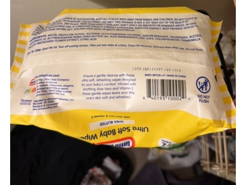 Little Tikes Ultra Soft Baby Wipes, Shea Butter, 72 Wipes