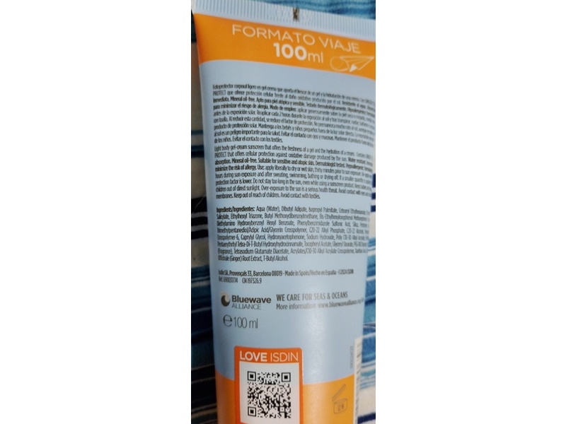 ISDIN Fotoprotector Gel Cream, SPF 50, 100 mL