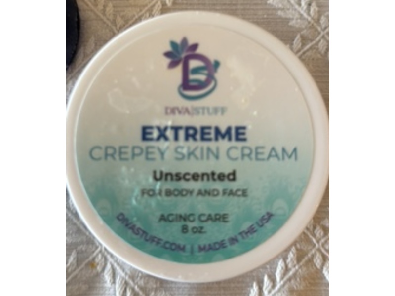 Diva Stuff Extreme Crepey Skin Cream, Unscented, 8 oz