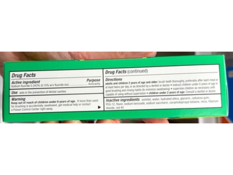 up&up Kids Toothpaste, Fluoride, Watermelon Mint Flavor, 4.2 oz/119 g