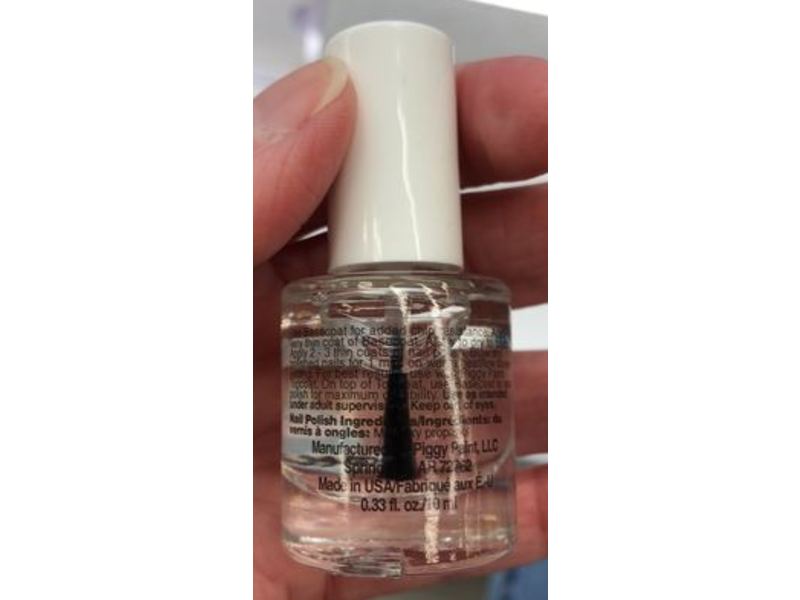 Piggy Paint Basecoat + Sealer, 0.33 fl oz/10 mL