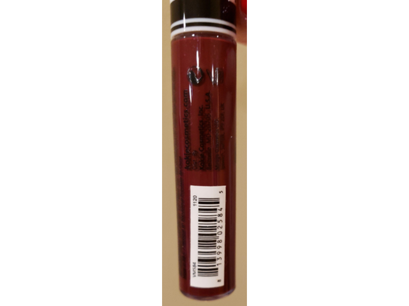 Kokie Professional Kissable Liquid Lipstick, Cerise, 0.24 fl oz/7 mL