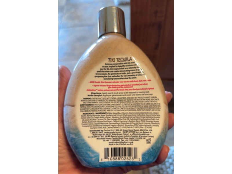 Tan Asz U Tiki Tequila 400X Ultra Plateau-Busting Agave Super Bronzer, 13.5 fl oz/400 mL