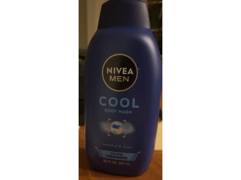 Nivea Men Cool Body Wash, Menthol & Yuzu, 30 fl oz/887 mL