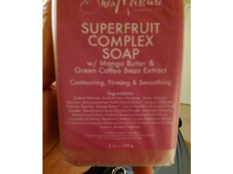 SheaMoisture Superfruit Complex Soap, Mango Butter & Green Coffee Bean Extract, 8 oz/230 g