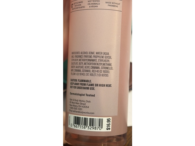 Bath & Body Works Fine Fragrance Mist , Plumeria, 8 fl oz/236 mL