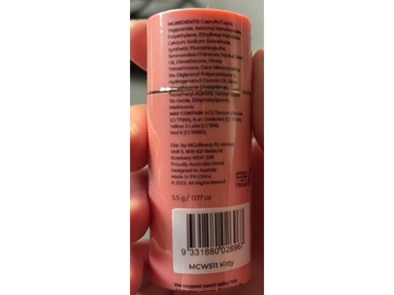MCoBeauty Baby Face Multiuse Cream Stick, Kitty, 0.17 oz/5.5 g