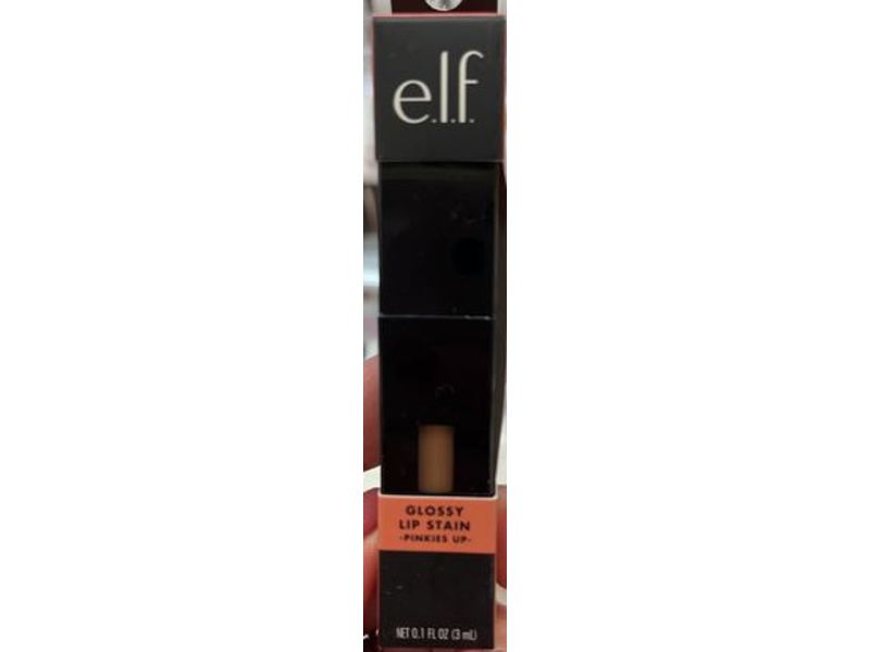 e.l.f Glossy Lip Stain, Pinkies Up, 0.1 fl oz/3 mL