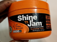 Ampro Shine'N Jam Supreme Hold Conditioning Gel, Fortified Silk Protein, 8 oz/227 g - thumbnail 2