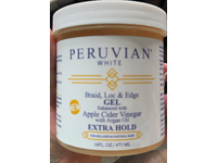 Peruvian White Braid, Loc & Edge Gel, Apple Cider Vinegar, 16 fl oz/473 mL - Image 3