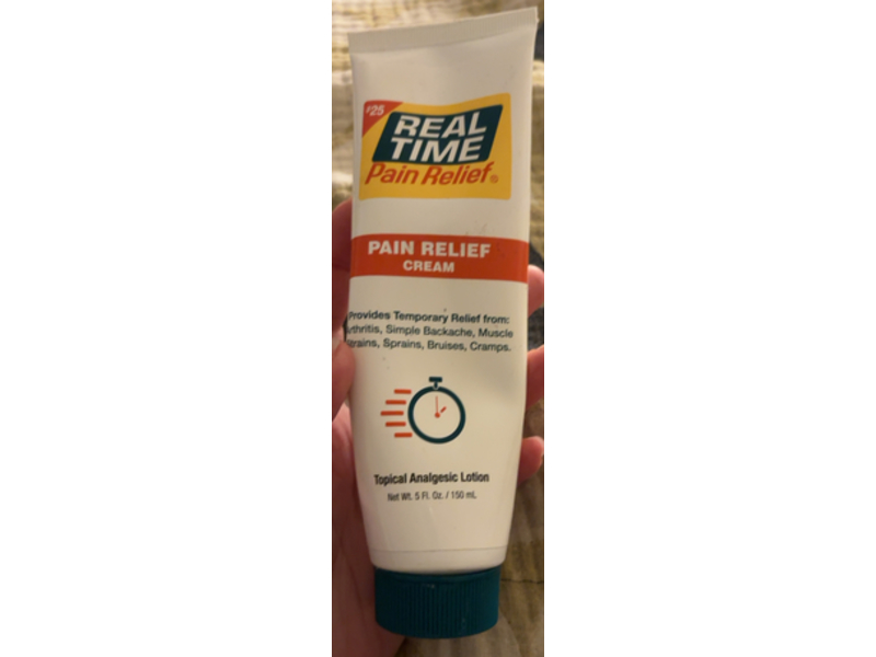 Real Time Pain Relief Cream, 5 fl oz/150 mL