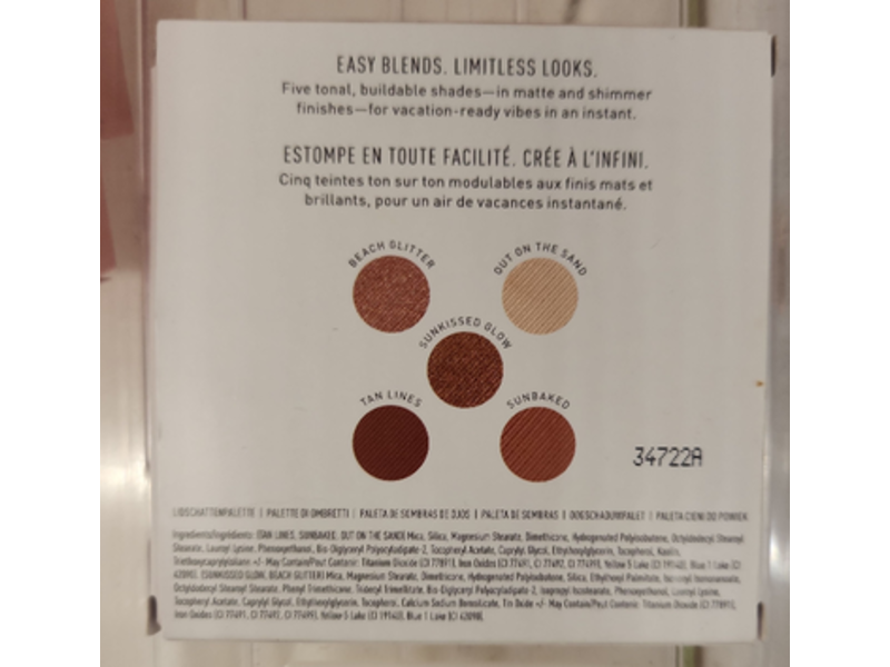 Morphe 2 Ready-in-5 Eyeshadow Palette, Malibu, 0.18oz/5.1 g