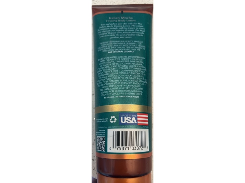 Tree Hut Firming Body Lotion, Italian Mocha, 9 oz/225 g