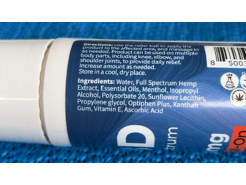 Vlasic Labs Cbd Full Spectrum, Sports Roll-On, 3 oz/85 g