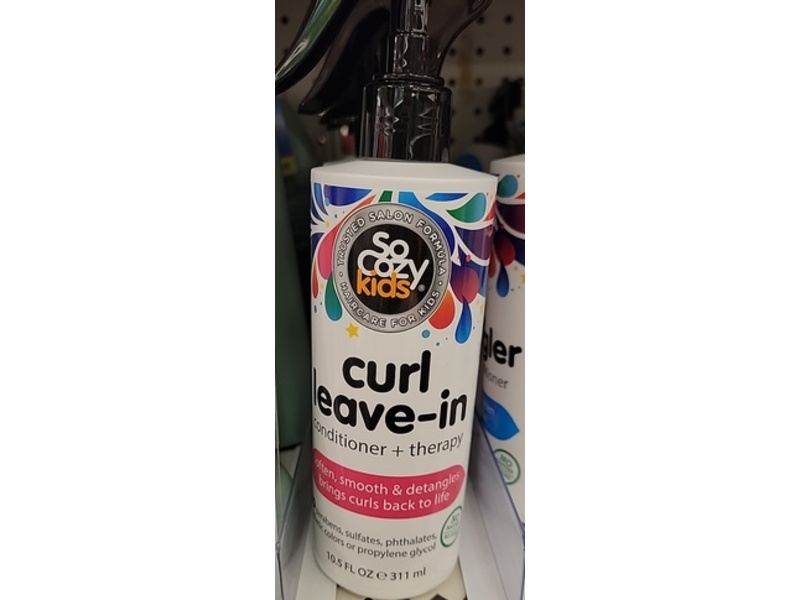 Socozy Kids Curl Leave-In Conditioner + Therapy Spray, 10.5 fl oz/311 mL