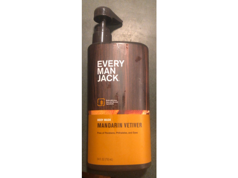 Every Man Jack Body Wash, Mandarin Vetiver, 24 fl oz/710 mL