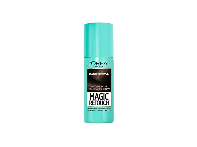 L'Oréal Magic Magic Retouch Instant Root Concealer Spray, Dark Brown, 75 mL