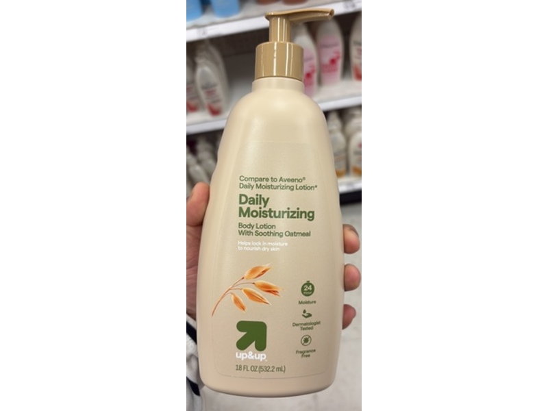 Up & Up Daily Moisturizing Body Lotion, Soothing Oatmeal, 18 fl oz/532.2 mL