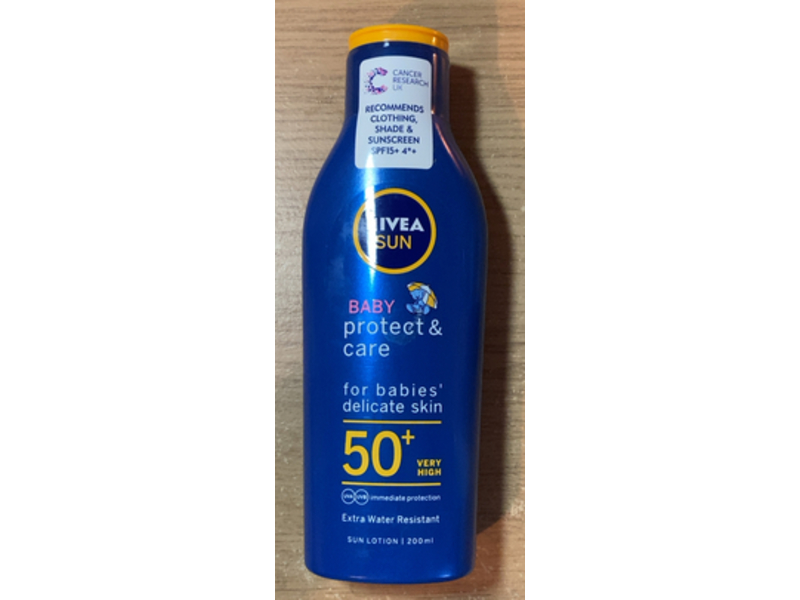 Nivea Sun Baby Protect & Care Sun Lotion, SPF 50+, 200 mL