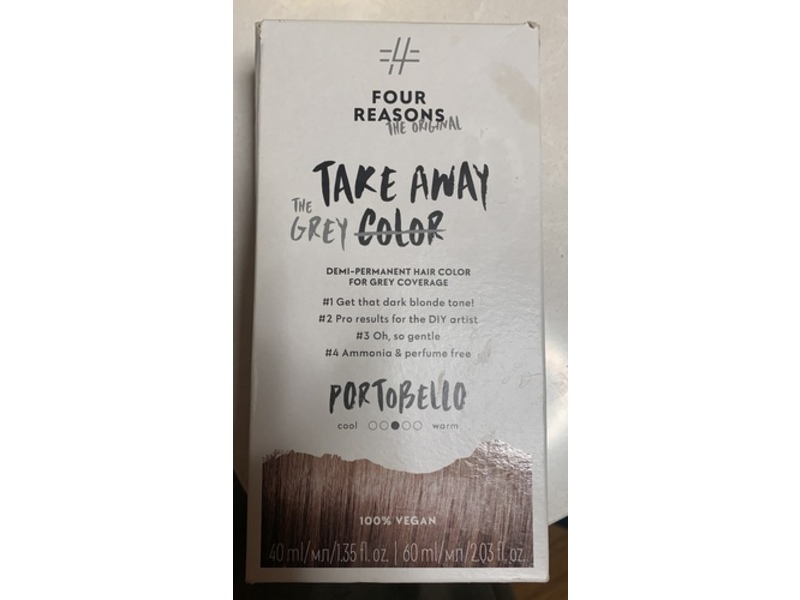 Four Reasons Takeaway Color Demi-Permanent Hair Color Kit, 7.0 Portobello