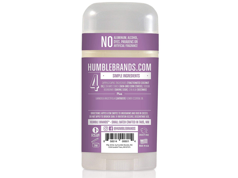 Humble All Natural Deodorant, Mountain Lavender, 2.5 oz/70 g