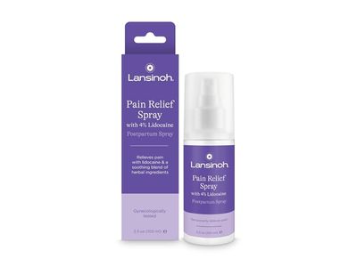 Lansinoh Pain Relief Postpartum Spray, 4% Lidocaine, 3.5 oz/100 mL