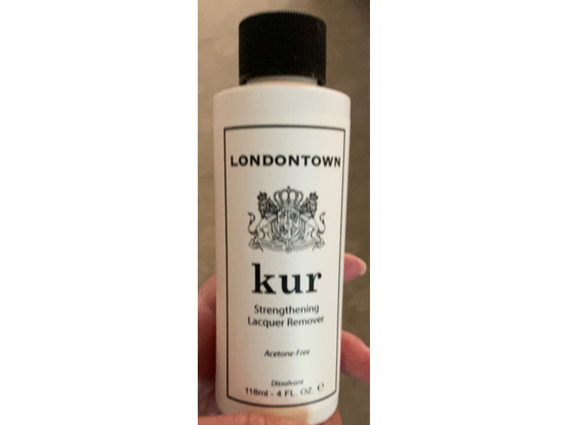 Londontown kur Strengthening Lacquer Remover, Acetone Free, 4 fl oz/118 mL