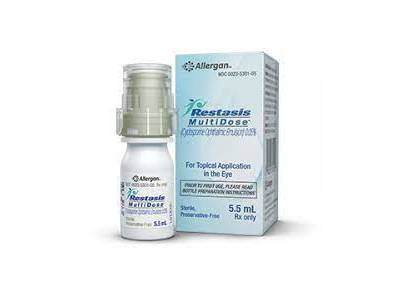 Restasis Multidose Cyclosporine Ophthalmic Emulsion 0.05 5.5 mL Allergan RX Ingredients and Reviews