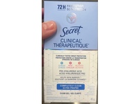 Secret Clinical Strength Clear Gel Antiperspirant/Deodorant, Completely Clean, 1.6 oz/45 g - thumbnail 2