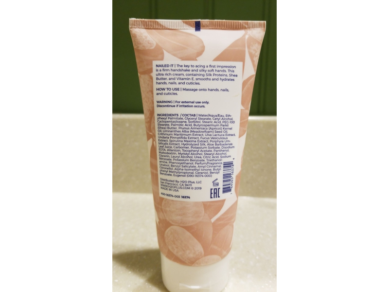 H2O+ Beauty Specialty Care Hand & Nail Cream, 6 fl oz/180 mL