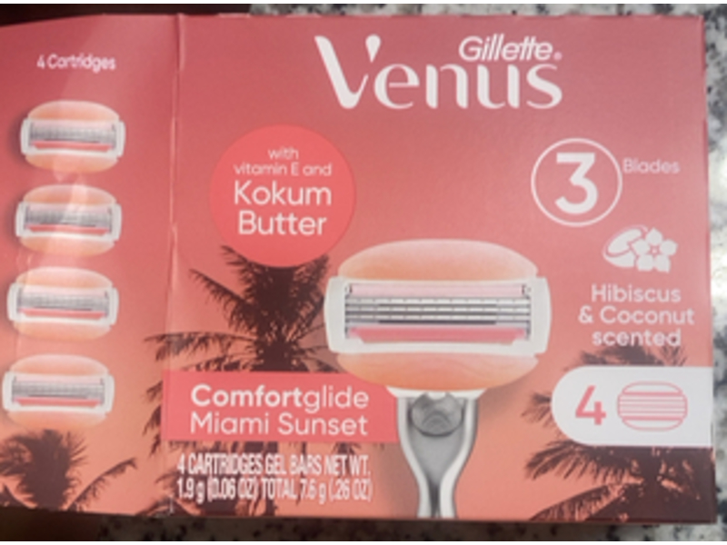 Gillette Venus Comfort Glide, Miami Sunset, 0.06 oz/1.9 g