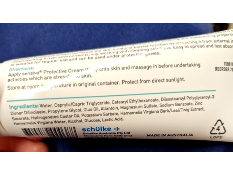 Sensiva Microshield Protective Cream, Hamamelis, 100 mL