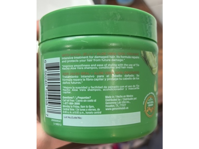 Tio Nacho Deep Repair Hair Mask, Aloe Vera, 10.14 fl oz/300 mL