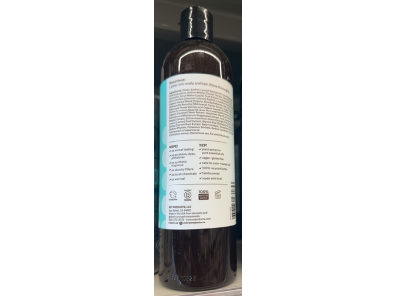 Everyone Hair Care Dreamy Shampoo, Coconut + Lemon, 12 fl oz/355 mL