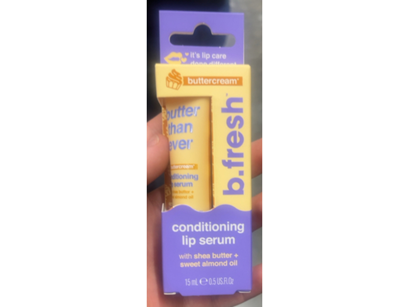b.fresh Conditioning Lip Serum, Shea Butter + Sweet Almond Oil, 0.5 fl oz/15 mL