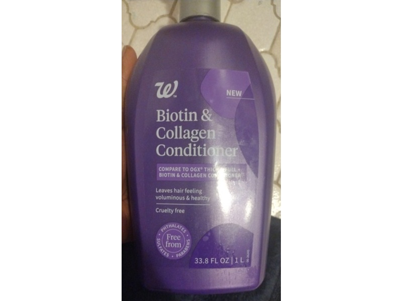 Walgreens Biotin & Collagen Conditioner, 33.8 fl oz/1 L