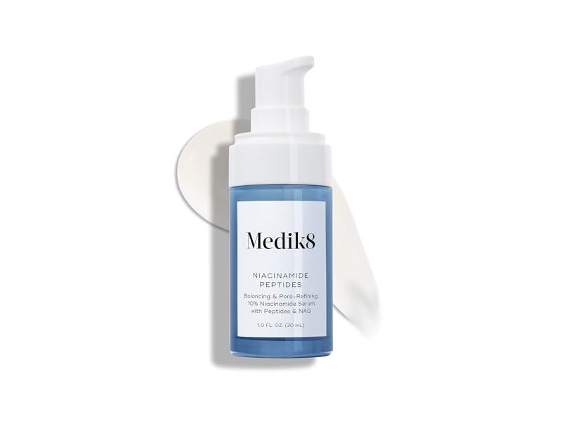 Medik8 Balancing & Pore-Refining Serum, Niacinamide Peptides, 1 fl oz/30 mL