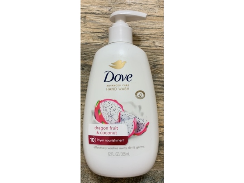 Dove Advanced Hand Wash, Dragon Fruit & Coconut, 12 fl oz/355 mL, Pack Of 4